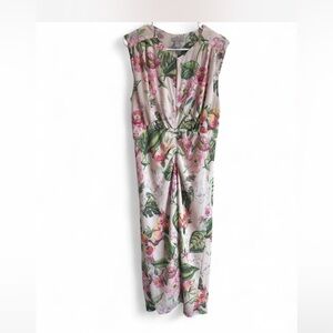 Floral Sleeveless Jumpsuit